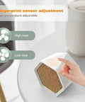 Compact 600W Ceramic Space Heater For Office And Home Hot In No Time Ultra Quiet Mini Desk Heater with fingerprint sensor
