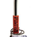 All Weather Survival Fire Starter With Magnesium Ferro Rod And Euro Ferrocerium, wooden handle with cord, compact design.