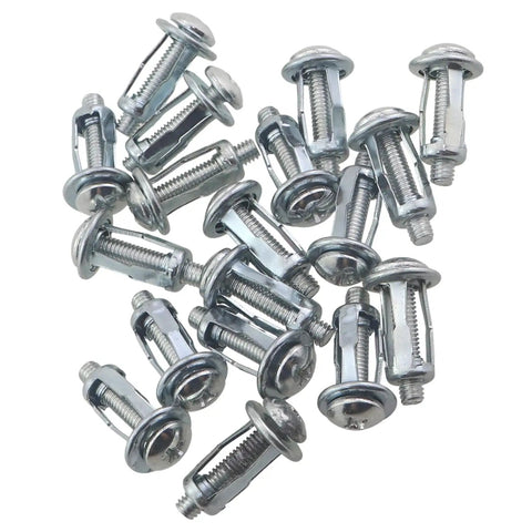 24 Piece Hollow Wall Anchor Kit M4x20 Petal Type Expansion Screws Aluminum For Thin Walls 0 To 5 Mm Rust Resistant in pile