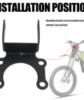 Installation of Dirt Bike Headlamp Mount Bracket for Long Light Bars, fits Light Bee X Segway X160 X260 Talaria Sting MX3 MX4 R