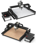 3 Axis Cnc Router Engraver Badly Crushing Wood And Acrylic Projects Delivers Slick Precision With A Roomy 430X390Mm Bed view from top with workspace and control panel.