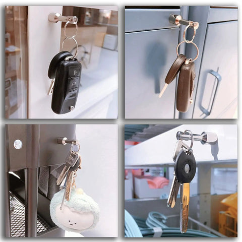 Keychain Magnet For Testing Brass And Jewelry, Pocket Neodymium Magnetic Tester For Iron Nickel Cobalt, Gold Or Silver Color, Ferrous Metal Verification Magnet And Hanging Keys Holder D12mm