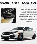 Brake Fluid Cap Replacement For Honda Master Cylinder Reservoir That Fits Accord Civic CR V S2000 Like A Glove No Fuss, OEM 46662-SLE-J01 46662-SDC-A02, Durable Car Accessory With Easy Install, Premium Quality Cap on vehicle display
