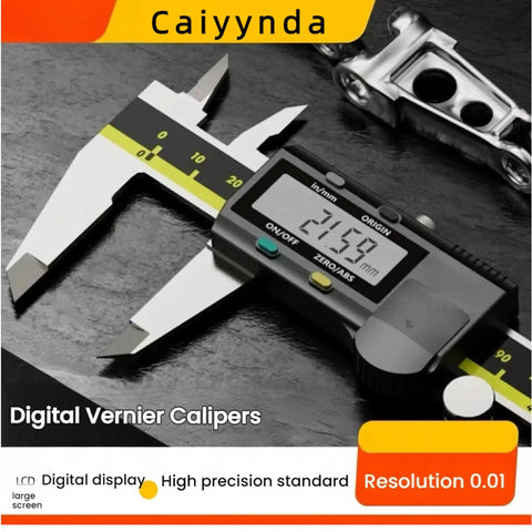 Beast 6 Inch Digital Caliper With Absolute Encoder, High Precision 0.01mm Resolution, 200mm Stainless Steel Electronic Measuring Tool For Machining, Woodworking, Automotive, And DIY Projects on display