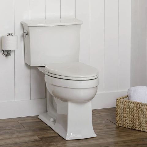 Elongated Slow Close Toilet Seat With Easy Clean Hinges Adjustable Front To Back Fit Wood Seat Made In USA White No Wiggle Soft Close