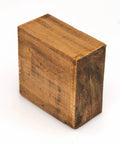 African Mahogany bowl blank, rectangular block 10x10x2 inches, kiln-dried wood, side view