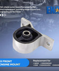 OEM Style Front Engine Motor Mount For Honda Civic And Acura El 1.7L Automatic showing direct fit aluminum construction.