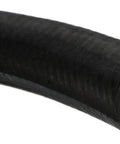 Gates heater hose, 1/2 in ID, 6 ft, black rubber, close-up of hose end