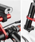 Red carbon fiber bike handlebar extender with double clamp mount for lights GPS phone holder headlight accessory bar extension 10cm