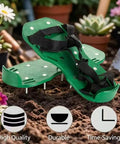 Lawn Aerator Shoes With Spikes For Heavy Duty Yard Work Four Adjustable Straps For Easy Secure Fit Spiked Sandals