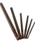 Hand Reamers Set For Pin Fit And Hole Sizing, Alloy Steel, 6 Flutes, Straight Shank, H8 Precision, displayed in a fan arrangement