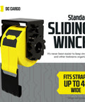 Sliding Winch For Flatbed Trailer Heavy Duty Tie Down System With Powder Coated Steel For Beefy Loads Precise Securement