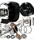 Heavy Duty 66 Mm Bore Cylinder Head Gasket And Crank Seal Kit Built For Yamaha Blaster Atv, includes gasket, crankshaft, piston, and seals.
