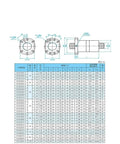 Rock Solid Ball Screw Double Nuts 4 Pcs Preloaded High Strength Linear Motion Kit For Cnc Routers And 3d Printers detailed mechanical diagram.