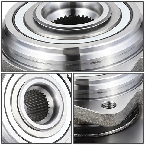 Close-up of Front Wheel Bearing Hub Assembly For Jeep Wrangler 2011 2017 And 2018 Wrangler JK With 5 Lug Hub Beefed Up Steel Construction