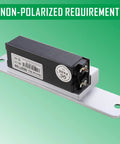 Heavy Duty Electric Door Strike Lock Fail Secure 12Vdc Access Control Setup For Warehouses built like a tank on silver mount.