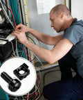 Professional Grade Rack Mount Screws And Cage Nuts Kit With Nylon Washers M6 X 20mm Carbon Steel Hardware For Server Racks Network Cabinets Built Like A Tank Dead Simple Install in use during equipment installation.