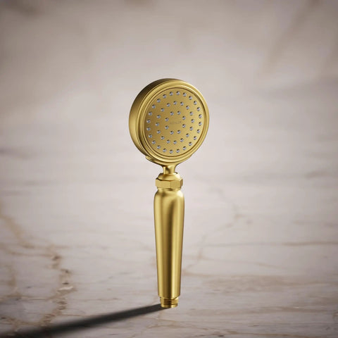 Artifacts Single-Function Handshower with 1.75 GPM Flow, Katalyst Air-Induction Technology in Vibrant Brushed Moderne Brass