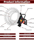 8900W Monster Power Electric Concrete Saw Killer Wet Cut For Granite Stone Includes Pump Water Line Titanium Blade for wall grooving features.