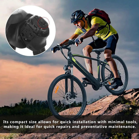 Cyclist using 6 Pack Pushbutton Spacers For Electronic Shifting On Road And MTB Bikes Compatible With UT8170 And DA9270