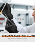 Heavy Duty Chemical Resistant Latex Gloves 18 Inch Waterproof Puncture Resistant For Industrial Cleaning And Gardening