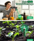 Four In One Soil Moisture Meter With Temperature Light And Time Readout For Indoor And Outdoor Plants Easy To Read Soil Tester For Gardeners And Home Growers Quick Moisture Light And Temperature Checks For Healthy Plants For Plant Nerds, indoor and outdoor use