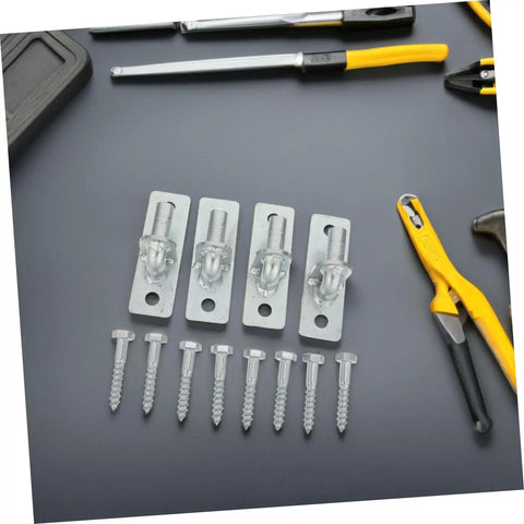 Four Pack Wall Mount Fence Gate Hinges Built Hell Sturdy For Dead Quiet Swings And Dang Easy Setup With Solid Half Inch Pins