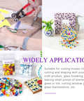 Mosaic Tile Nippers Kit Pro Grade in use with detailed projects and colorful mosaic pieces displayed for DIY projects.