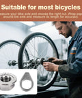 Mechanic installing 24 Pcs Bike Axle Nut And Washer Kit M8 M9 M10 Universal Hub Nuts Set For Mountain And Road Bikes on wheel