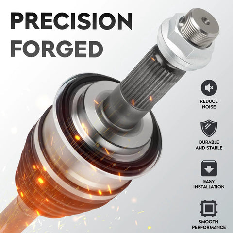 Close-up of Nissan Altima 2.5L Front CV Axle Shaft Assembly Pair Fit 2007-2013 Not Hybrid Also Compatible With Rogue 2008-2013 And Rogue Select 2014-2015 Front Wheel Drive Only Driver And Passenger Side Easy Install