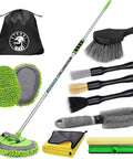 14 Piece Car Wash Kit With 62 Inch Long Reach Brush Microfiber Scratch Free Wash Mitts And Mop Kit for Cars