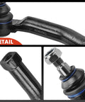 Front Outer Tie Rod End Compatible With Chevrolet Aveo Aveo5 Pontiac G3 Wave Suzuki Swift Plus Driver Side And Passenger Side Replacement Bolt On Direct Fit For Easy Installation On All Models, black metal detail