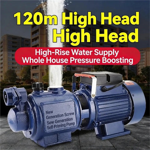 Heavy Duty 220V Fully Automatic Submersible Sump Pump With Cast Iron Housing Self Priming Design High Head Water Booster.