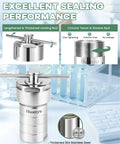 50ml PTFE Lined Hydrothermal Autoclave Reactor For Lab Use with stainless steel, locking rod, and sealing details