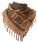 Military Style Shemagh Desert Scarf Wrap 100 Percent Cotton Keffiyeh Neck Headwear For Men And Women Desert Tan