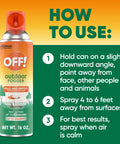 Outdoor Insect And Mosquito Fogger Kills And Repels Bugs In Your Yard For Backyard Hangouts Kills And Repels Flies Mosquitoes Gnats Wasps And More In An Up To 900 Square Feet Area Pack Of Two Sixteen Ounce Bottles instructions panel
