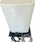 Universal Portable AC Drip Pan Kit With No Fuss Catch System Built In Pump And 10 Foot Hose Easy Install For Any Portable AC Unit Prevent Overflow Drain Efficiently And Keep Your Space Dry Anywhere under white AC unit