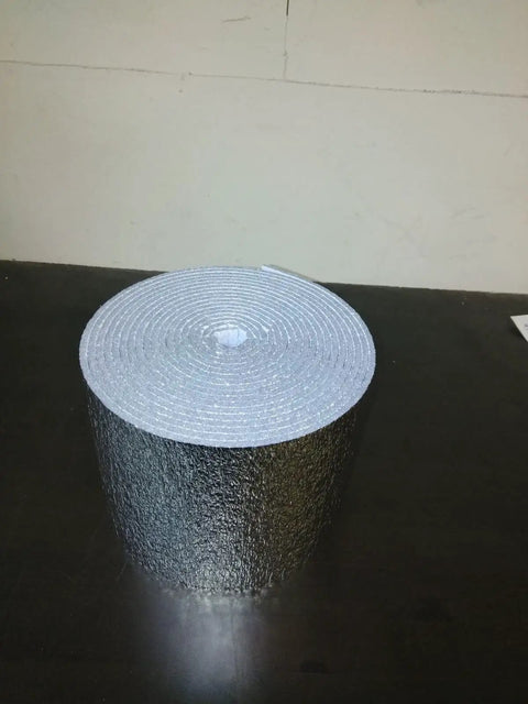 Foil Insulation Spiral Duct Wrap With Foam Core 8 Inch By 10 Foot R8 For HVAC Ducts Keep Temps In Check And Cut Heating And Cooling Loss