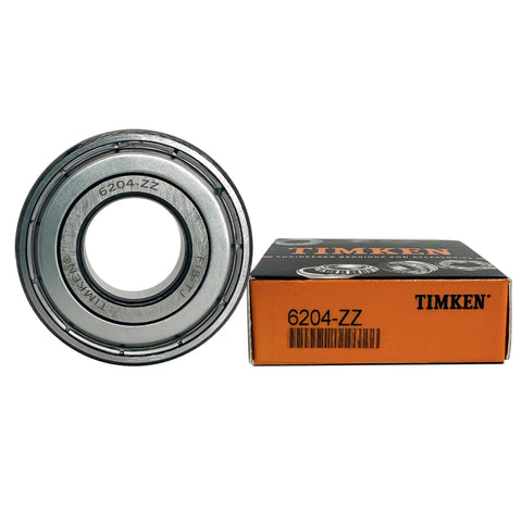 2 Pack 6204-2Z Deep Groove Ball Bearings With Double Metal Seal 20x47x14mm Pre Lubricated Chrome Steel Durable Quiet Performance