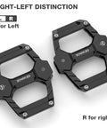 Flat Pedals For Mountain Bikes Aluminum Platform With Sealed Bearings 9 16 Inch Spindle Lightweight Durable Grippy Black