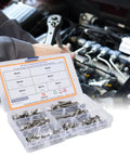 Mechanic using 70 Piece M5 Bolt Assortment Kit with Hex Socket Head Cap and Flange Bolts in Stainless Steel 304 toolbox