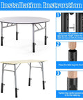 Installation instruction for Heavy Duty Steel Table Risers Four Pack With Dual Height Adjustable Leg Extenders for ergonomic desk setup.