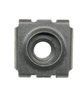 Heavy Duty 10-32 Cage Nuts 25 Pack Black Oxide Snap-In Server Rack Hardware Beefy Hardened Steel close-up view