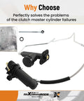 Pre-Filled Clutch Master Cylinder And Slave Cylinder Assembly For Ford F Series Trucks 1993-1997 F350 F250 HD F Super Duty