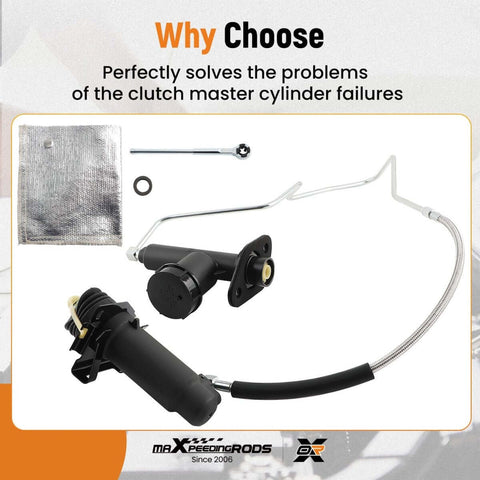 Pre-Filled Clutch Master Cylinder And Slave Cylinder Assembly For Ford F Series Trucks 1993-1997 F350 F250 HD F Super Duty
