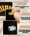 Fifteen Piece Drill Chuck Collet Set For Rotary Tool With Ten Brass Collets From One Thirty Second To One Eighth Inch Keyless Quick Change Chuck Nuts And Wrenches Replacement Accessory Kit For 3000 4000 7700 Series