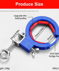 Heavy Duty Pro Grade Cable Tray Roller Guide For Quick Wire Laying And Pulling In Construction Projects With A 65mm Opening And Reinforced Stainless Steel Clamps For Easy Glide Reliable Cable Routing, blue clamp roller with 75mm opening