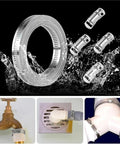 Top Tier 2 Pack Adjustable Hose Clamps Made From Real 304 Stainless Steel For Heavy Duty Fastener Work That Won Slip Or Corrode On Your Rides And Projects. 304 stainless steel hose clamp set, adjustable band, shown with pipe and vent fittings