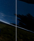 Before and after using Scratch-X Car Scratch Remover For Fine Scratches And Blemishes Quick Fix Restores Clarity On Glossy Exterior Paint