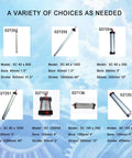 Variety of industrial pneumatic cylinders with different bores and strokes for automation, featuring Air Pneumatic Cylinder Workhorse options.